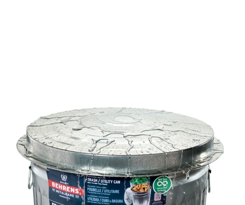 Behrens 31-Gallon Steel Trash Can