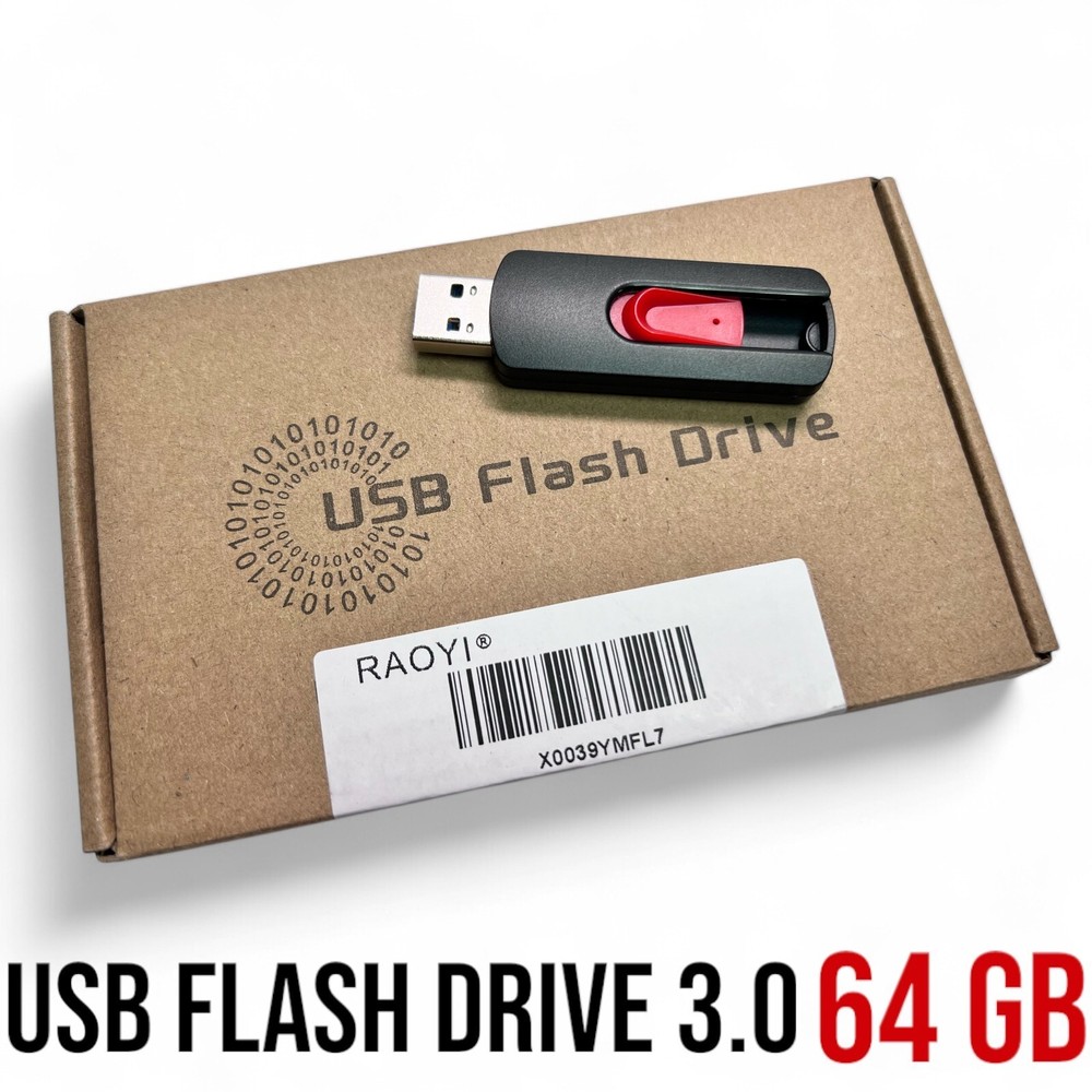 USB Flash Drive 3.0 64GB 5-Pack
