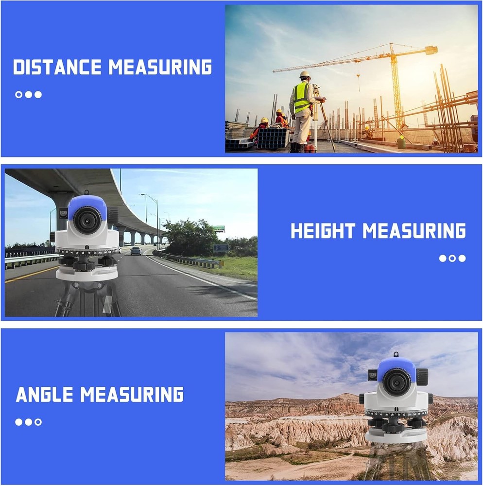 32X Automatic Optical Level High Precision Level Gauge Measure Meter IP54