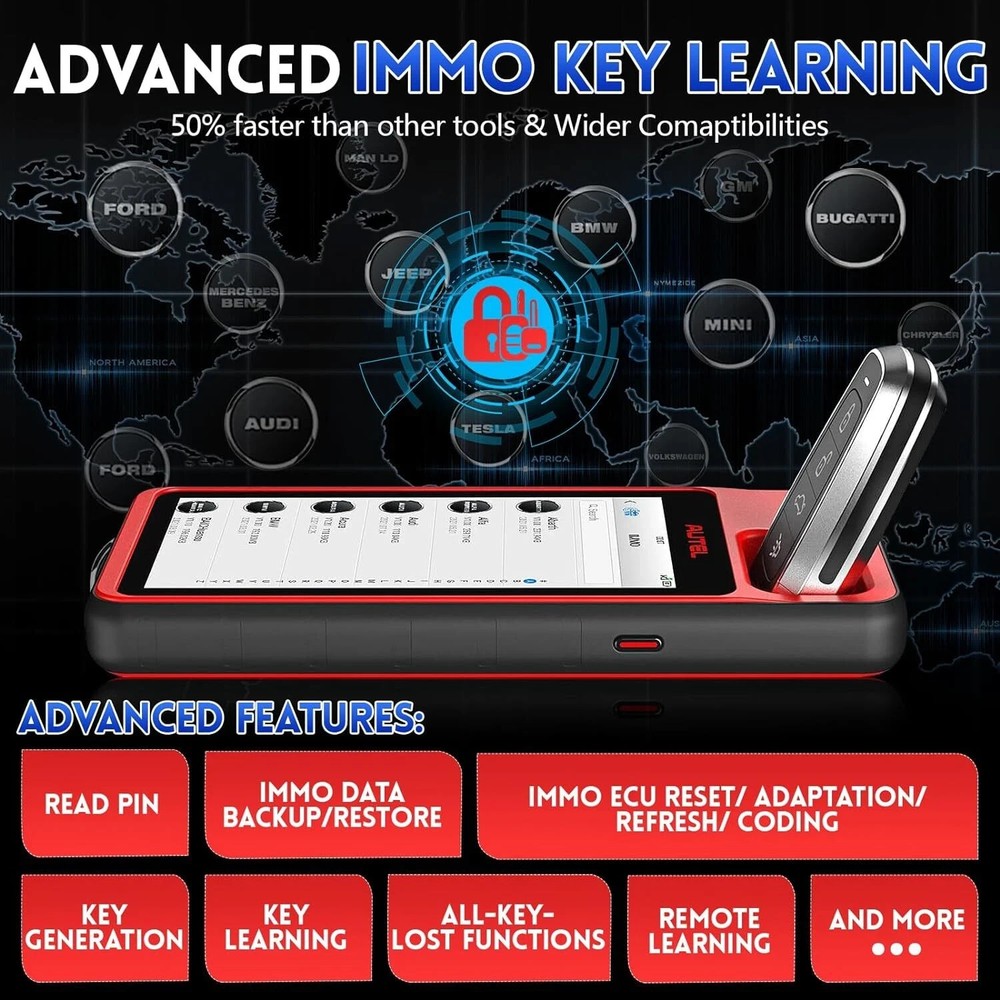 2026 Autel MaxiIM KM100 KM100X Key Fob Programming Tool Programmer Immobilizer