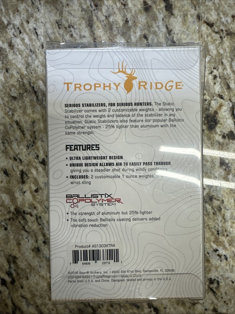 Trophy Ridge Static Stabilizer 3" AS1303XTRA - Camo