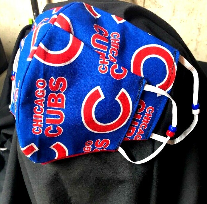 Chicago Cubs Reversible Cotton Face mask (handmade)