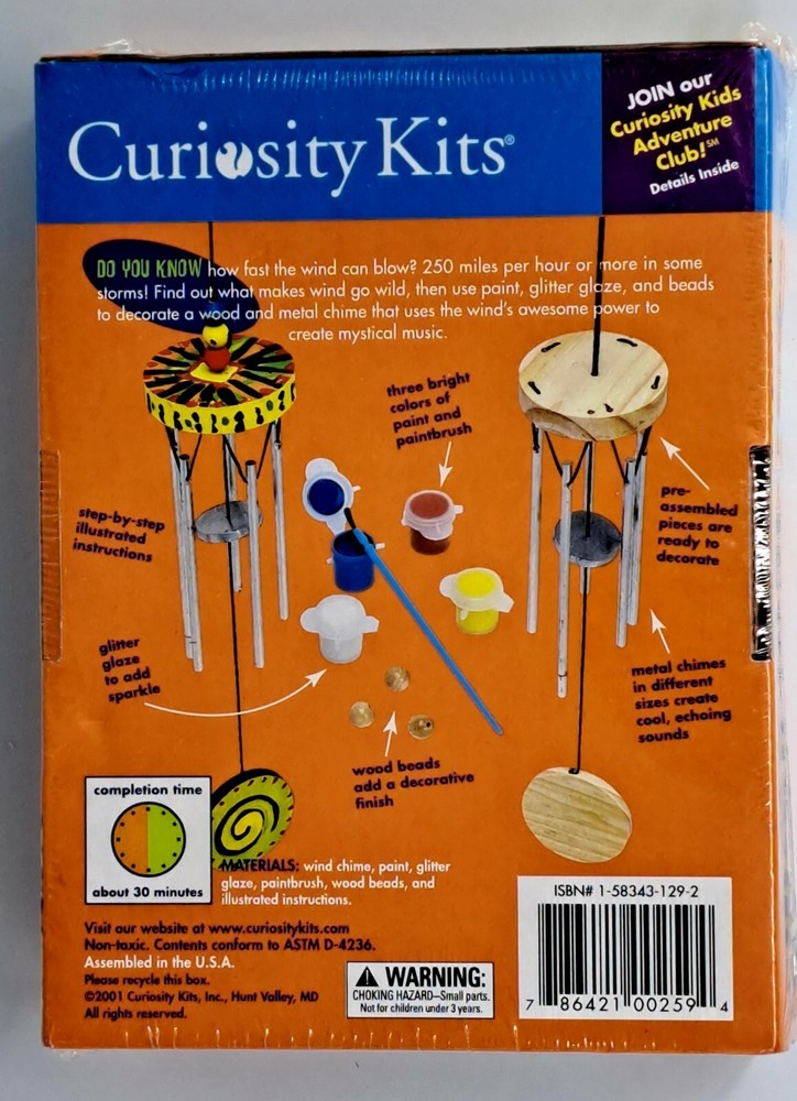 WILD WIND CHIME, CURIOSITY KITS, New!
