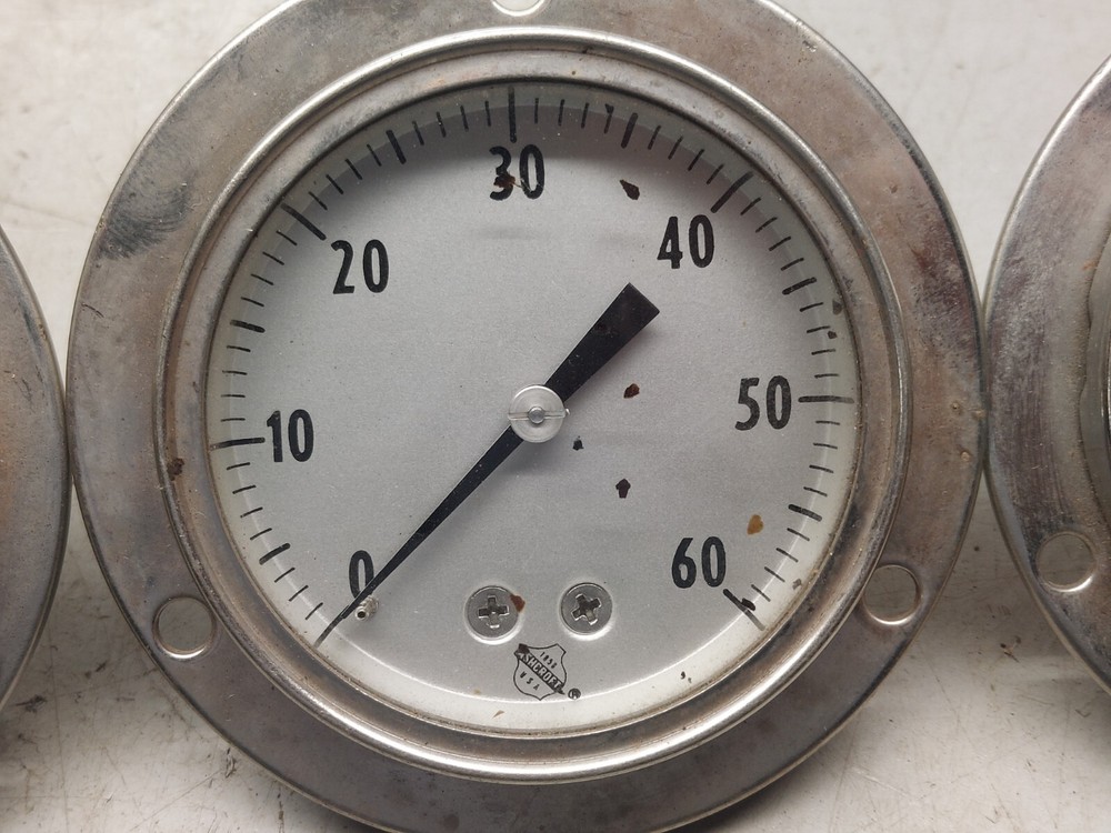 (3) ASHCROFT PRESSURE GAUGES