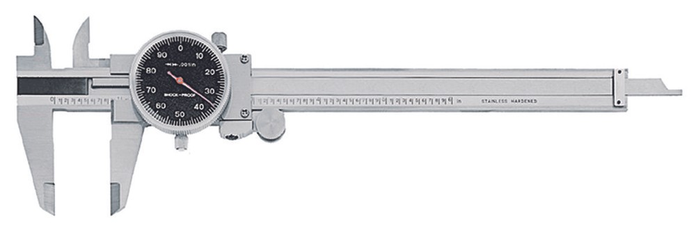 0 - 8" Dial Caliper - Black Face