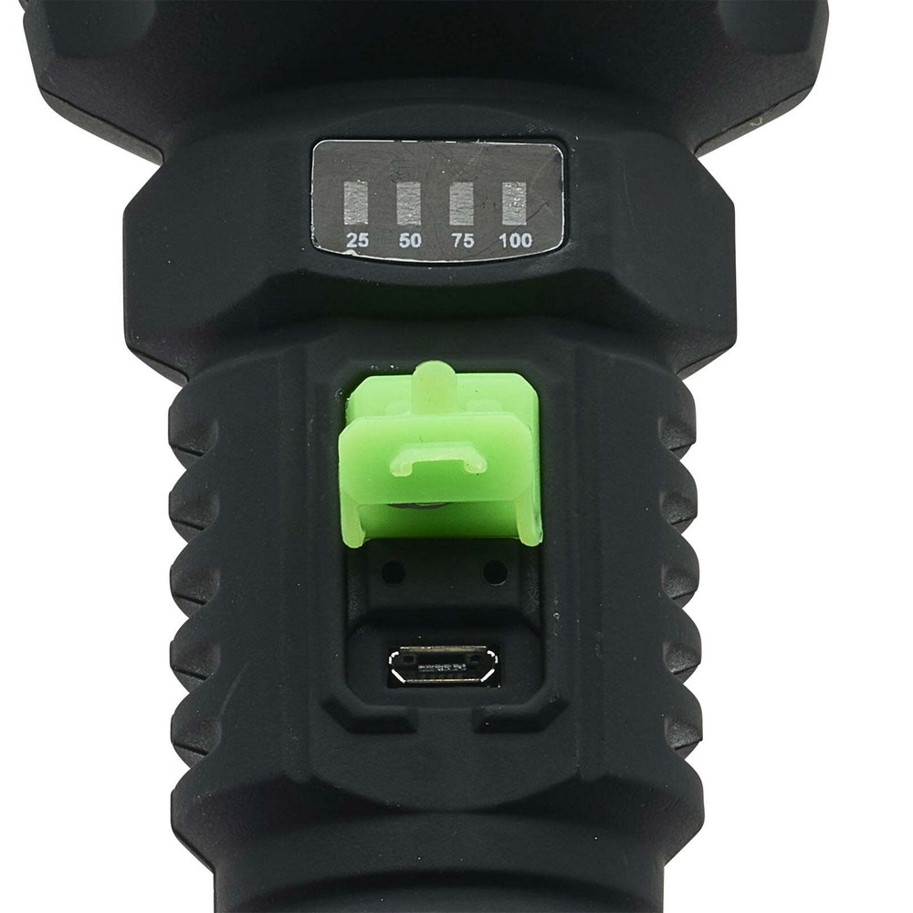 Rechargeable 1000 Lumen LED Flashlight, Battery Meter Display