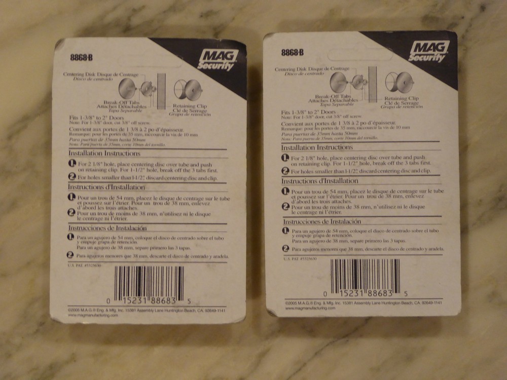 2 MAG SECURITY Hole Cover Plate #8863-B