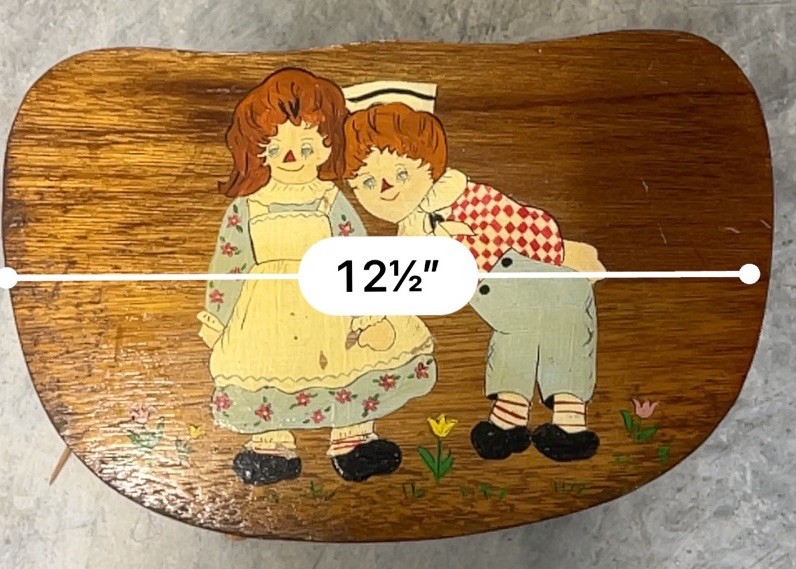 Vintage Raggedy Ann and Andy Stool