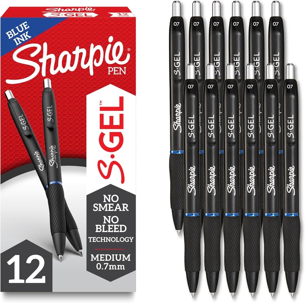 ie S-l Pens, Medium Point, Blue Ink, - Ideal for Writing,