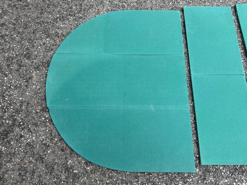 Poker Table Topper, Folding, Green Felt