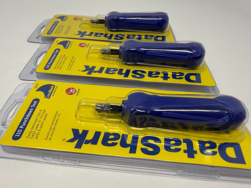 Three (x3) Data Shark, 110 Punch down Tool, Sealed