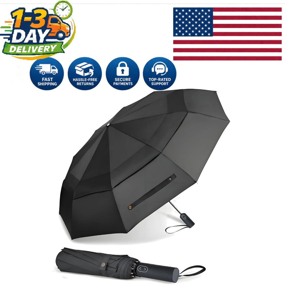 Elegantly Crafted 54 Inch Golf Umbrella: Automatic Open, Waterproof & Windproof
