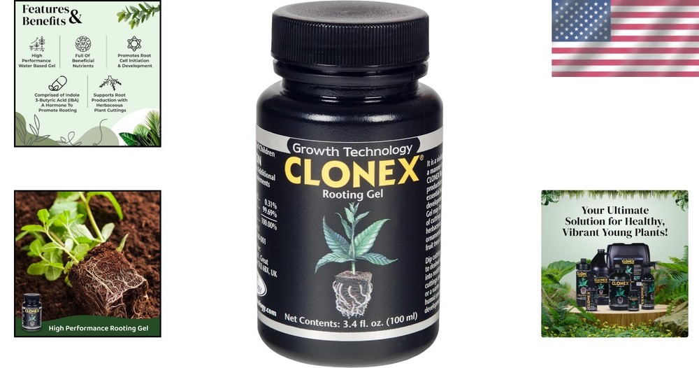 100ml High-Performance Rooting Gel for Efficient Root Development in Plants