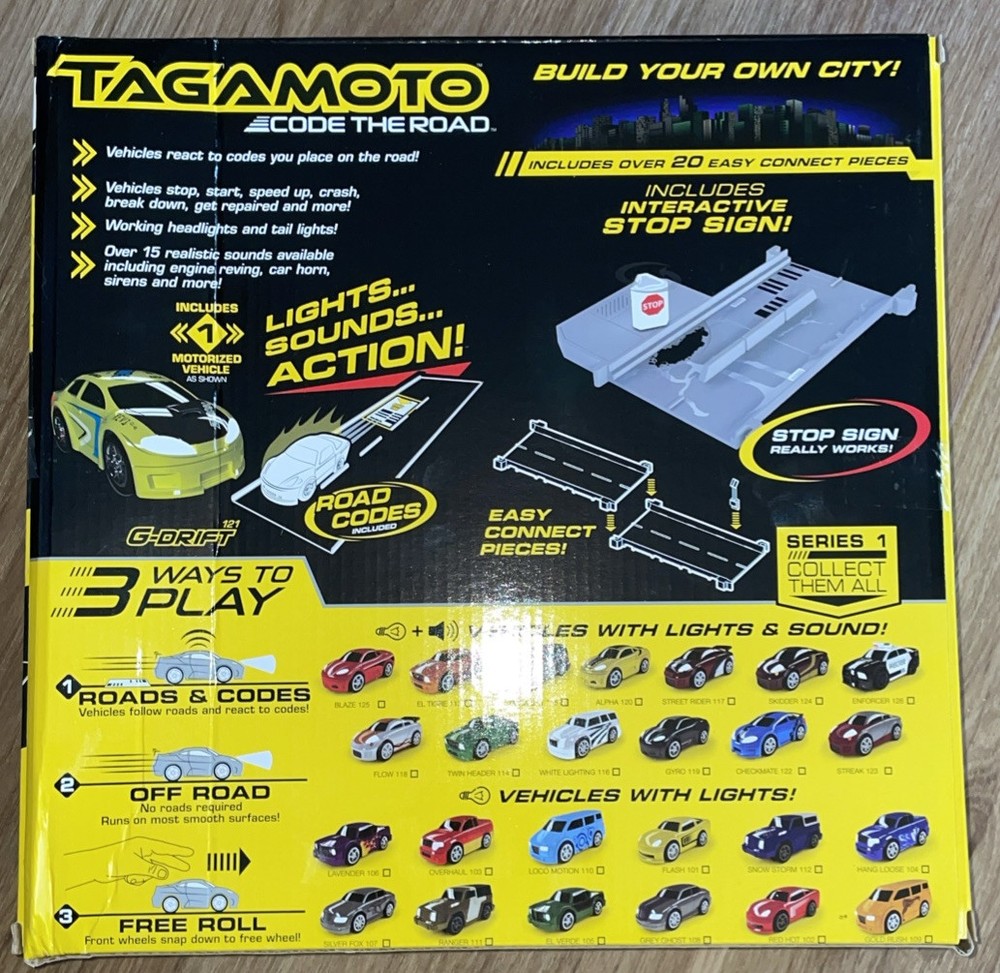 NEW! Tagamoto Code the Road- 20-Piece-Road Set.