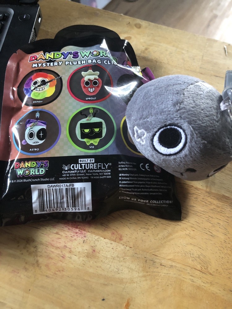 Dandy’s World Pebble Plush Keychain New Open Blind Bag