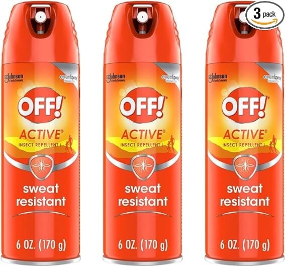 OFF! Active Sweat Resistant Insect Repellent (Pack of 3)