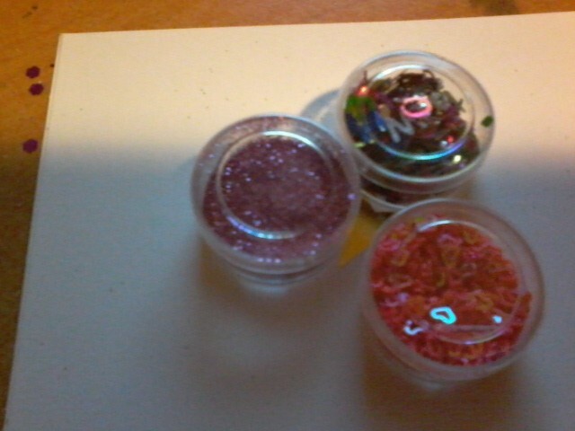 3X BOX WITH GLITTERS  FOR SCRAPBOOKING (GLIT31)