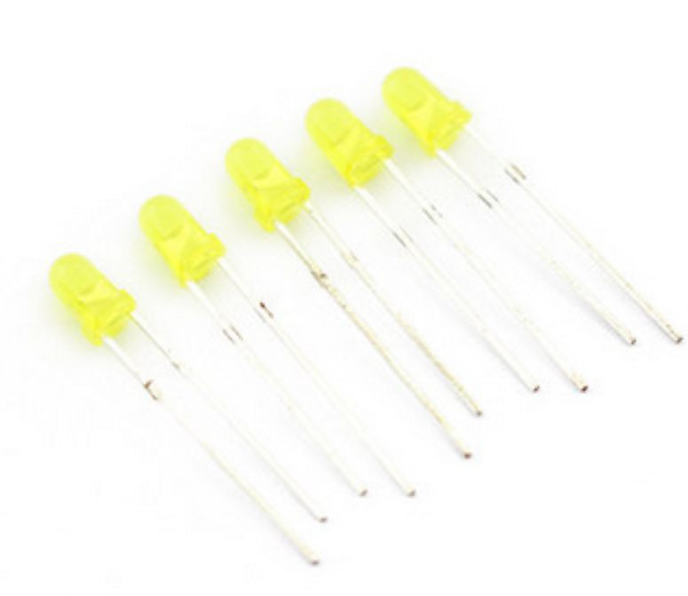 500PCS Diffused LED 3MM YELLOW COLOR YELLOW LIGHT Super Bright NEW Z3