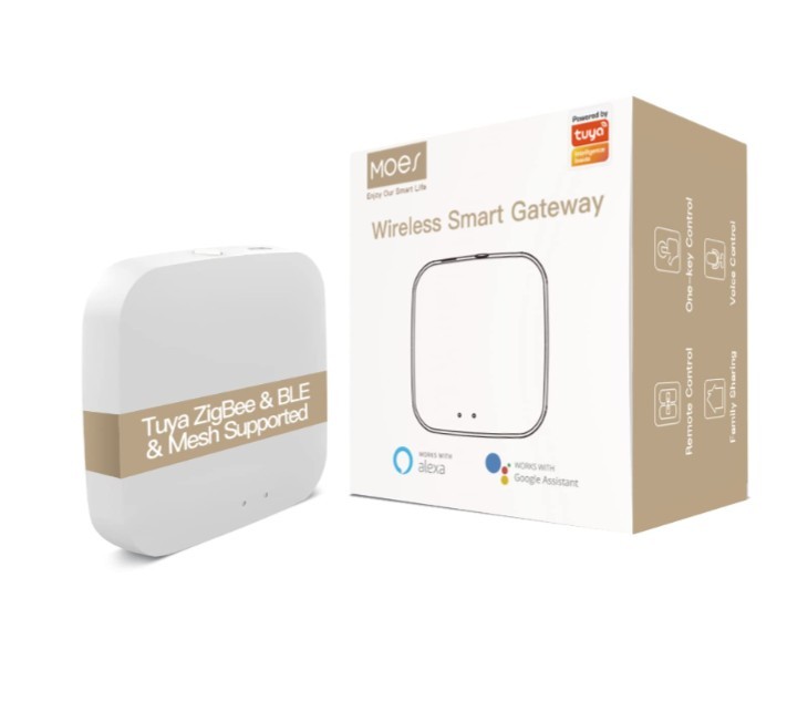 MOES Tuya ZigBee Bluetooth BLE Mesh Hub Multi-Mode Wireless Smart Home Gateway