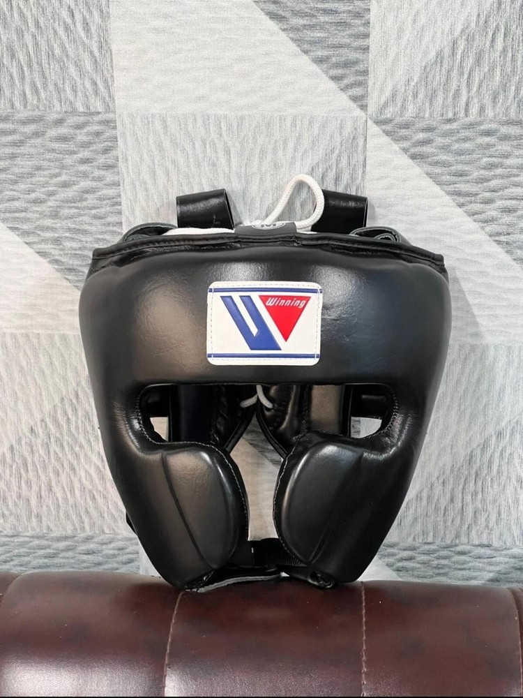 Customized boxing headgear black and white grionguard grionguard cup protector