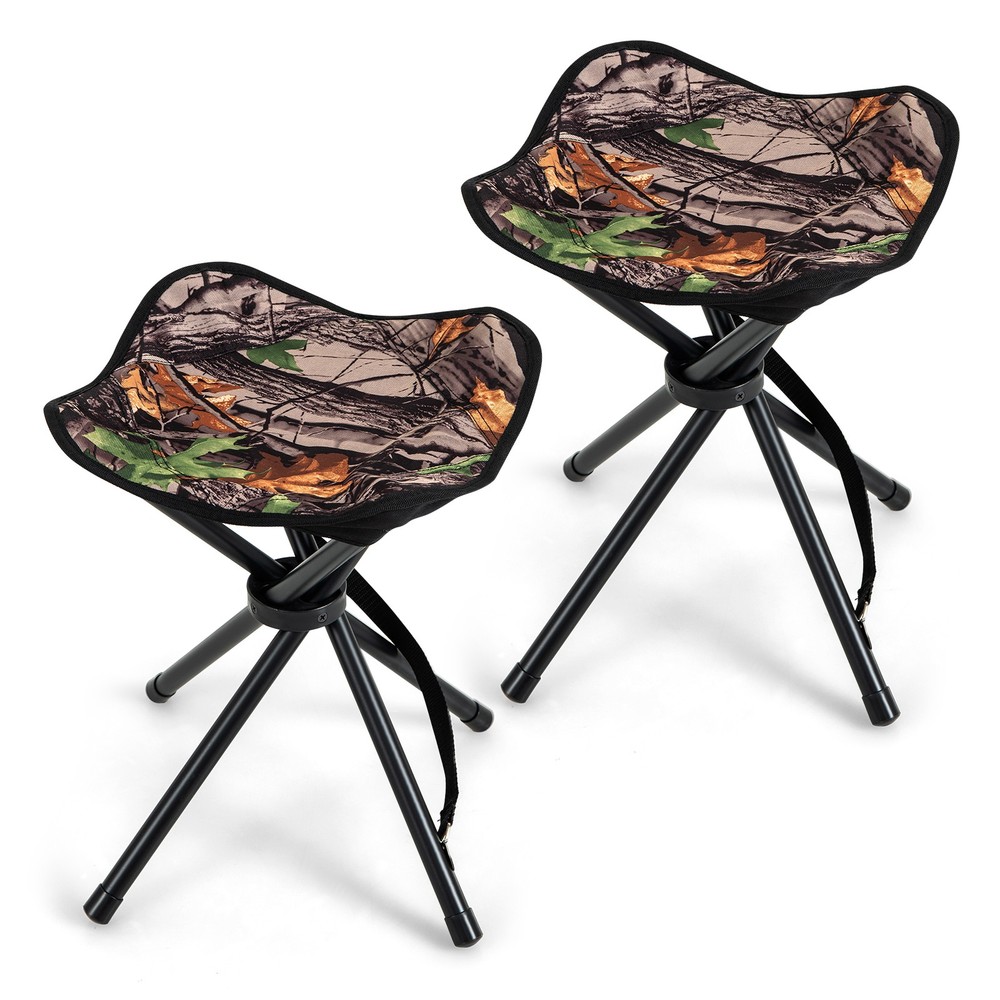 2 Pack Folding Hunting Stool Lightweight Foldable Outdoor Stool Seat