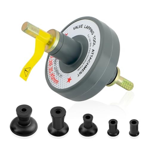 Valve Lapping Tool Kit with 5 Suction Cup Adapters,Durable Valve Lapping Kit