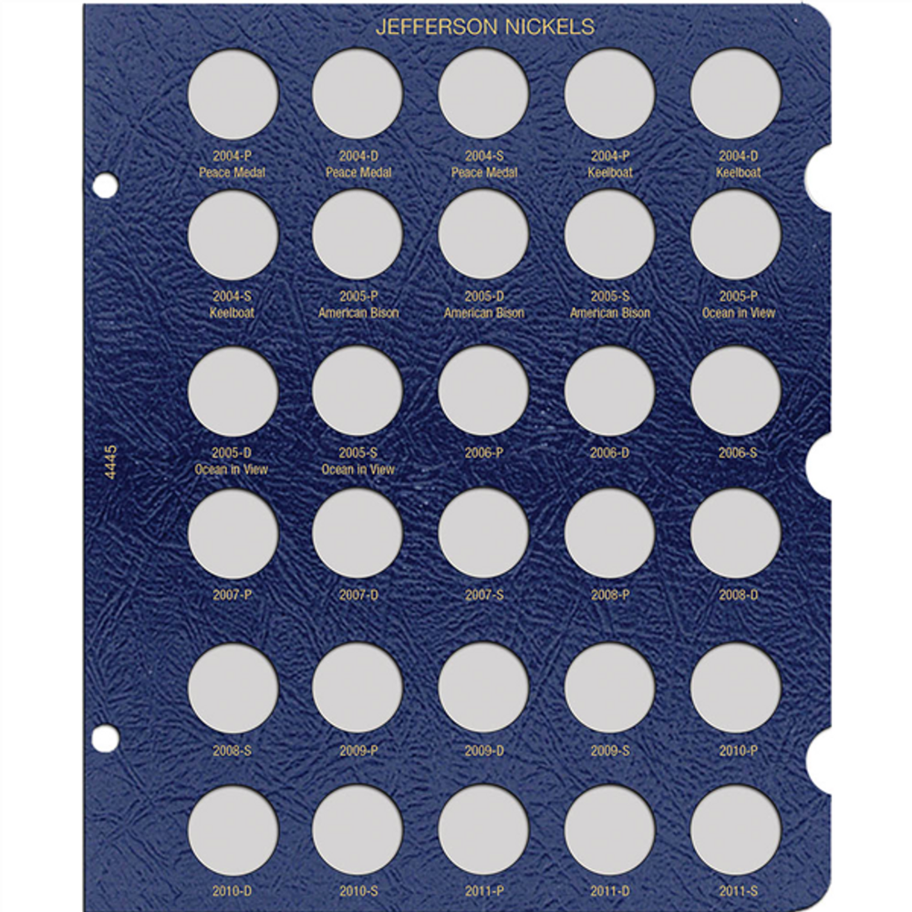 Whitman Page - Jefferson Nickel (4445)