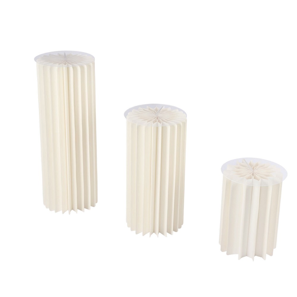Foldable Cardboard Centerpiece Display,Wedding Centerpieces Cardboard Vases 3pc