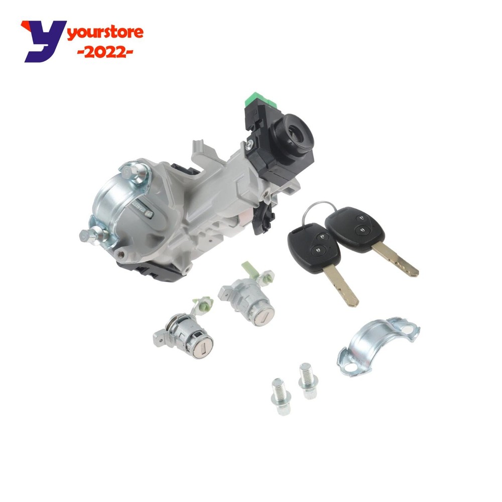 Ignition & Door Lock Cylinder Switch Assembly with 2 Keys for Honda Element US