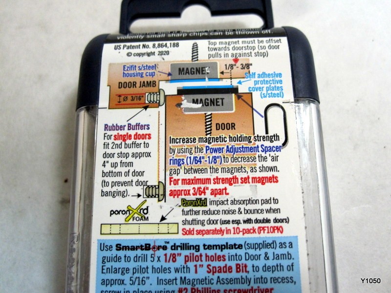 Precision Lock Magnetic Catch with Adjustable Black (Heavy Duty Magnetic Catch)