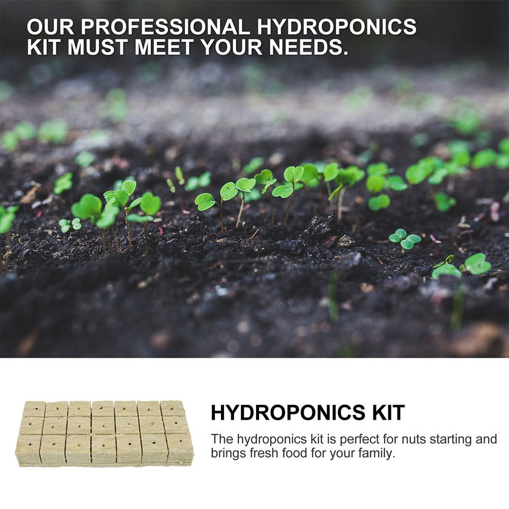 42 Pcs Hydroponic Growth Medium Clone Cubes Cultivation Nursery Block