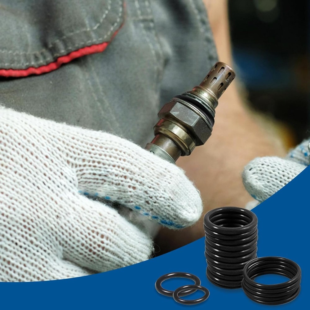 407 Pcs Universal SAE O Ring Assortment Kit，32 Inch Sizes Standard Black