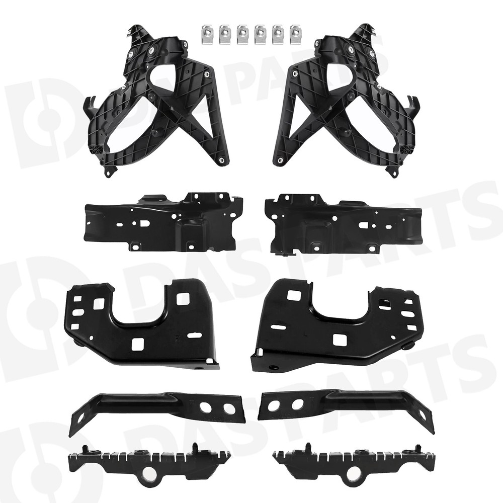 10PCS Front Bumper Bracket Support Retainer For 2019-2025 Chevy Silverado 1500