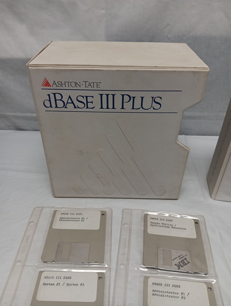 Ashton-Tate dBASE III Plus Data Management Software Ver 1.1