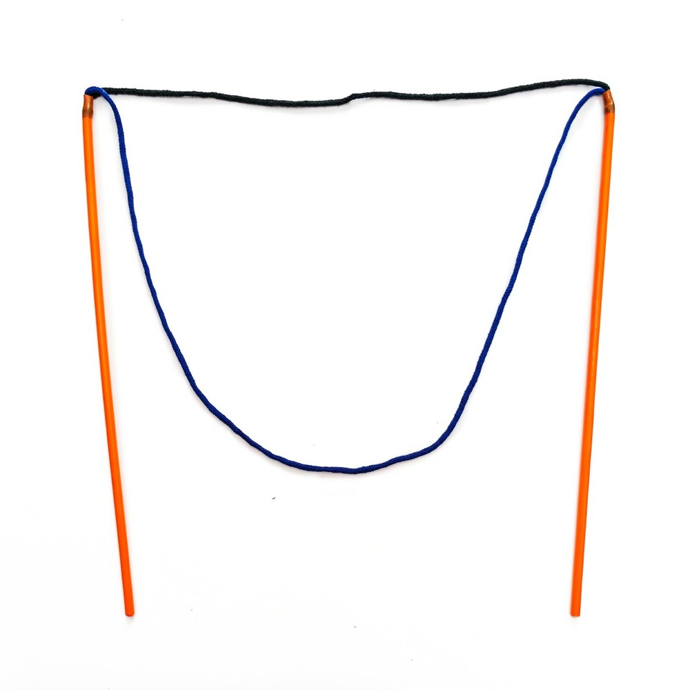 Giant Bubble Maker Wand Bubble Stick Blow Huge Bubbles Orange 50cm String 1,5m