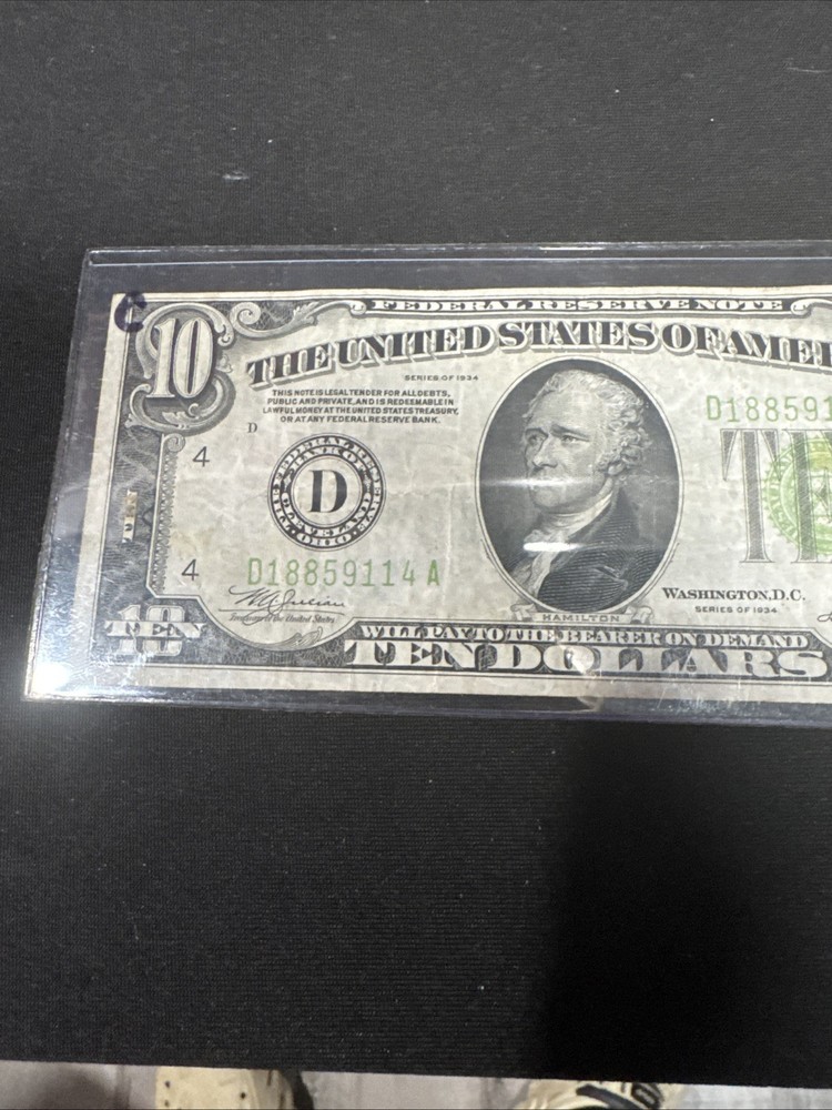 10$ Lime Green Bill