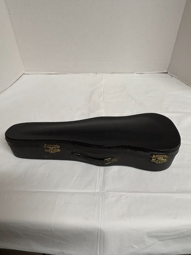 Vintage Miniature Violin with Bow and Case Unbranded 8"