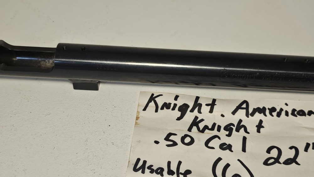 Knight American Knight Inline Muzzleloader 22" Barrel No Breech (6)