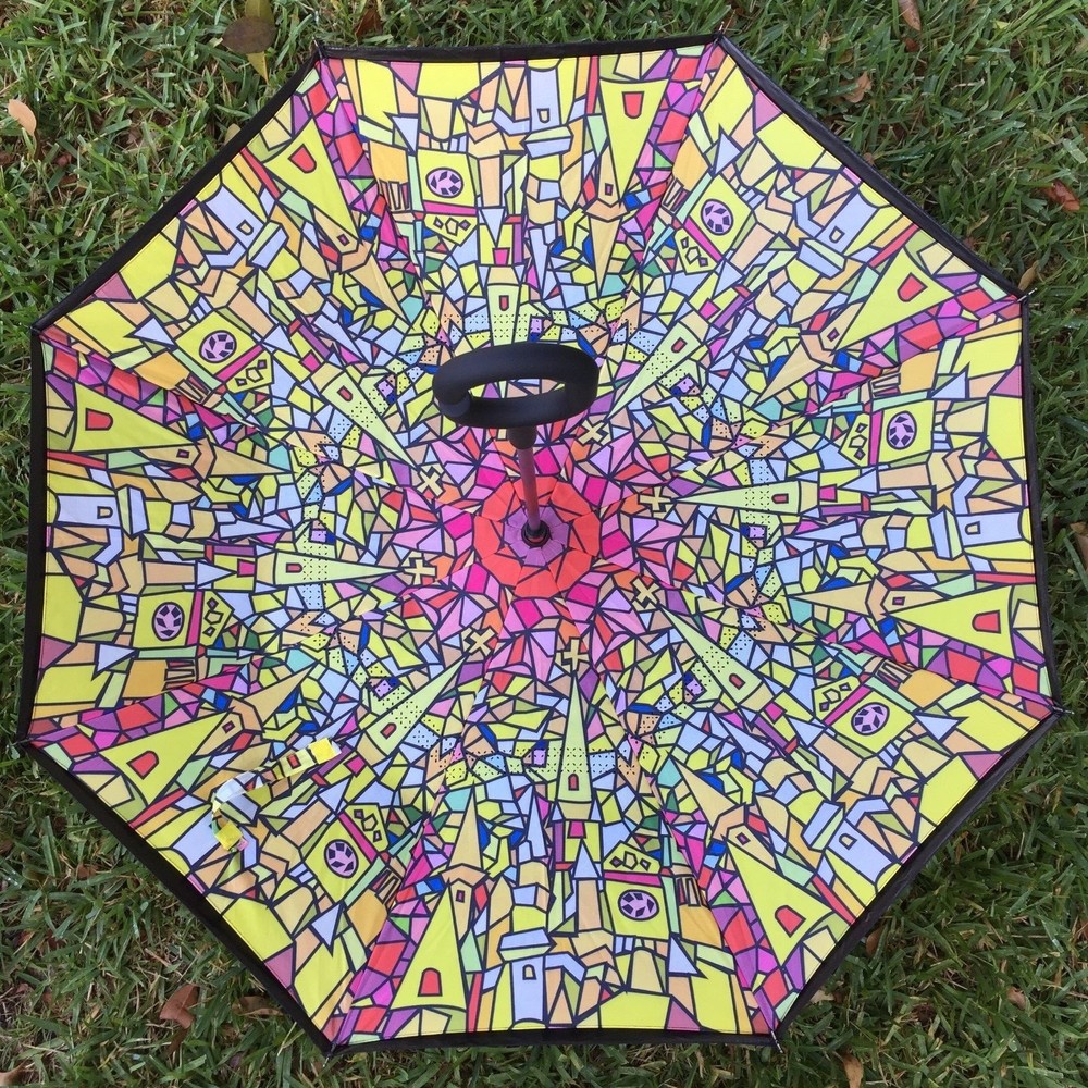 Reverse Opening Inverted Inside-Out/Upside Down/ C-Handle Umbrella Sale