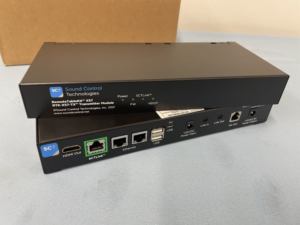 Sound Control Technologies RTK-X57 TX & RX System - Poly Studio Remote Table Kit