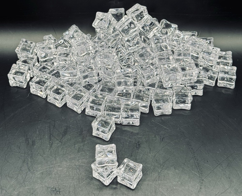 Acrylic Clear Ice Cubes By Pound .75" Cubes Per lb.