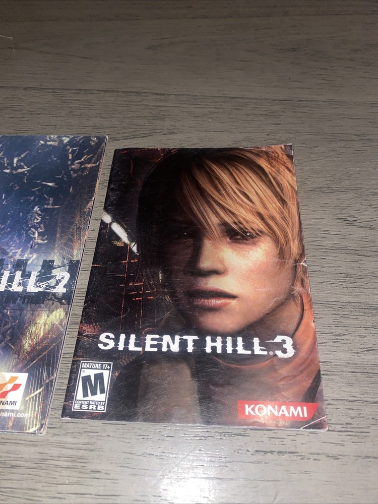 Silent Hill 2&3 Manuals Only PC Personal Computer Manuals