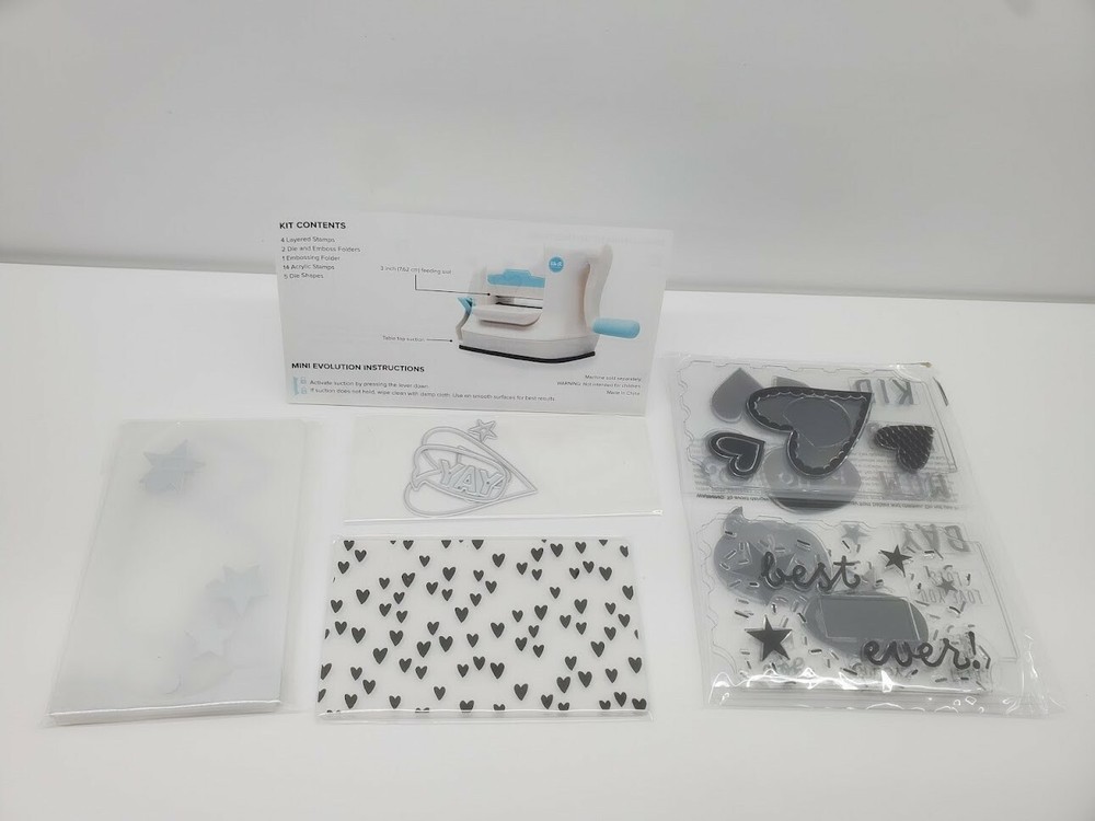 American Crafts We R Memory Keepers Mini Evolution Emboss & Die Kit Sentimental