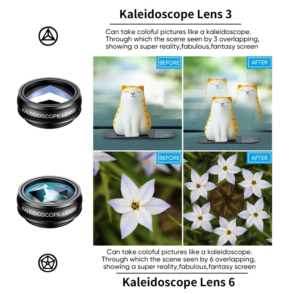 10 in 1 Phone Lens Set for iPhone / Samsung / Google