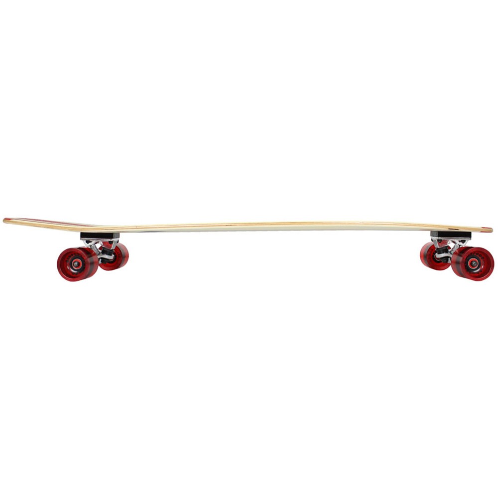 Paradise Longboard Complete 9" x 44" Red Pinstripe Kicktail Shape