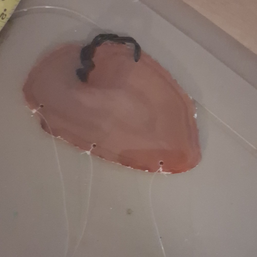 4 piece Agate Polished Lapidary wind chime