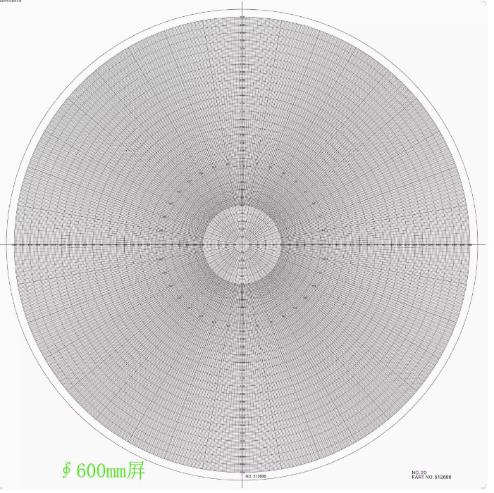 Optical Comparator Chart For Profile Projector Overlay Chart 512600 NO.20