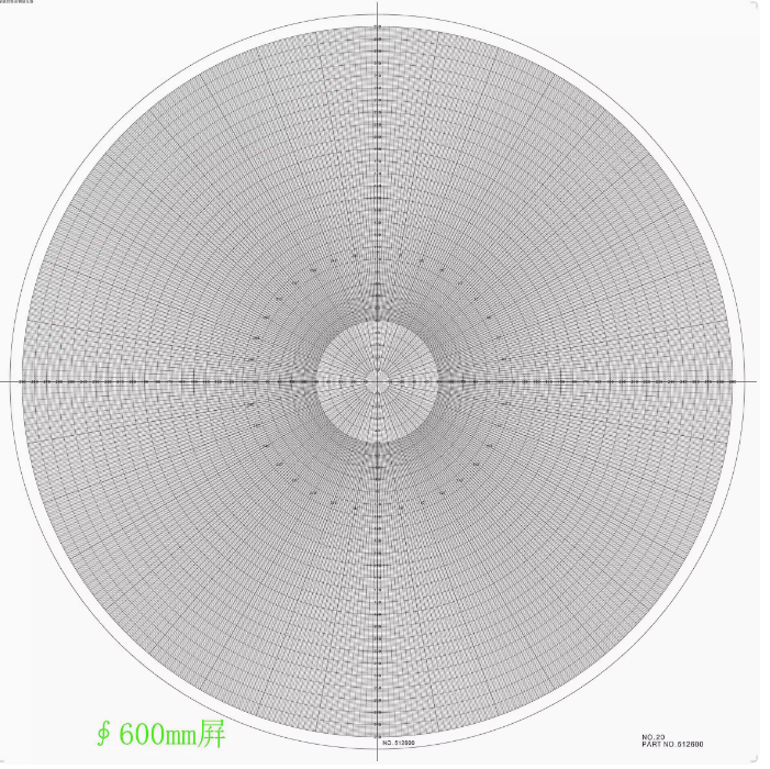 Optical Comparator Chart For Profile Projector Overlay Chart 512600 NO.20