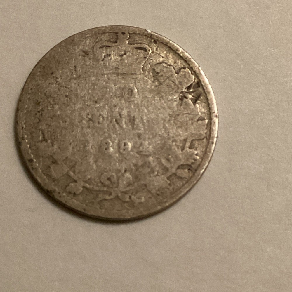 1894 CANADA 10 CENT SILVER KM 10