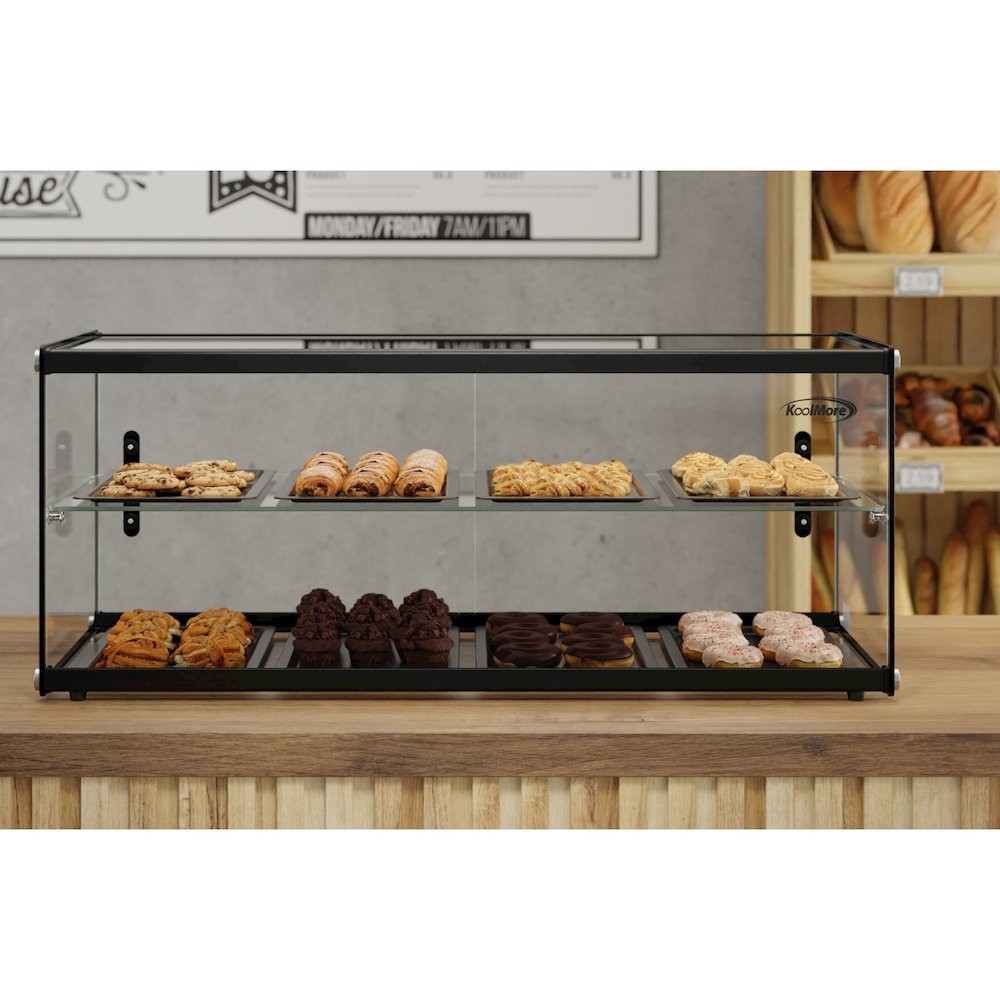 36 in. 2 Tiered Pastry Display Case